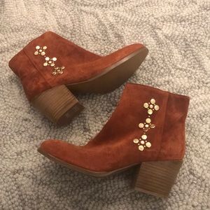 Never Worn! Frye Red Italian Casey Stud Bootie
